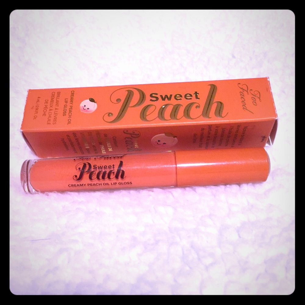 🍑Too Faced Sweet Peach Creamy Peach Oil Lip Gloss